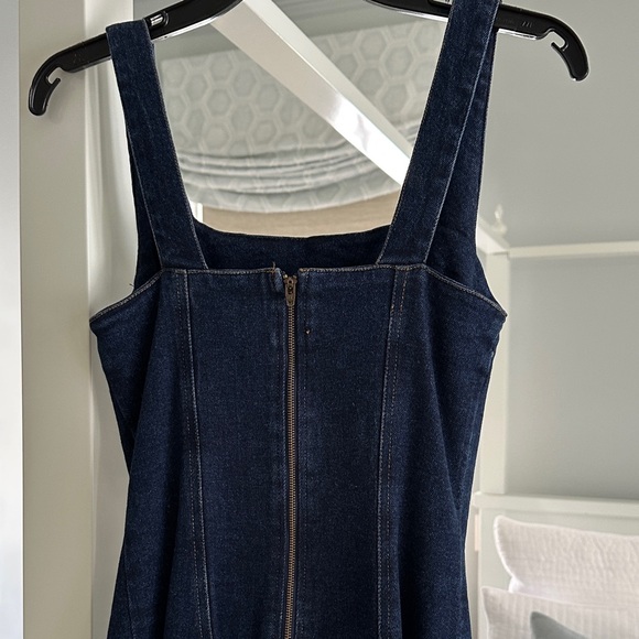 Elie Tahari Navy Midi Dress - Picture 7 of 10